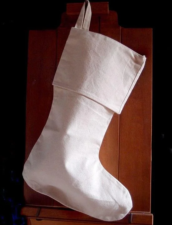 17" Economical 100% Canvas Christmas Stocking - CS152C (6 Pack)