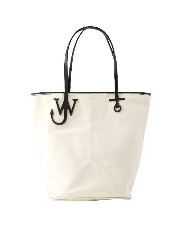 Anchor Tall Tote Bag - J.W. Anderson - Canvas - Ivory/Black