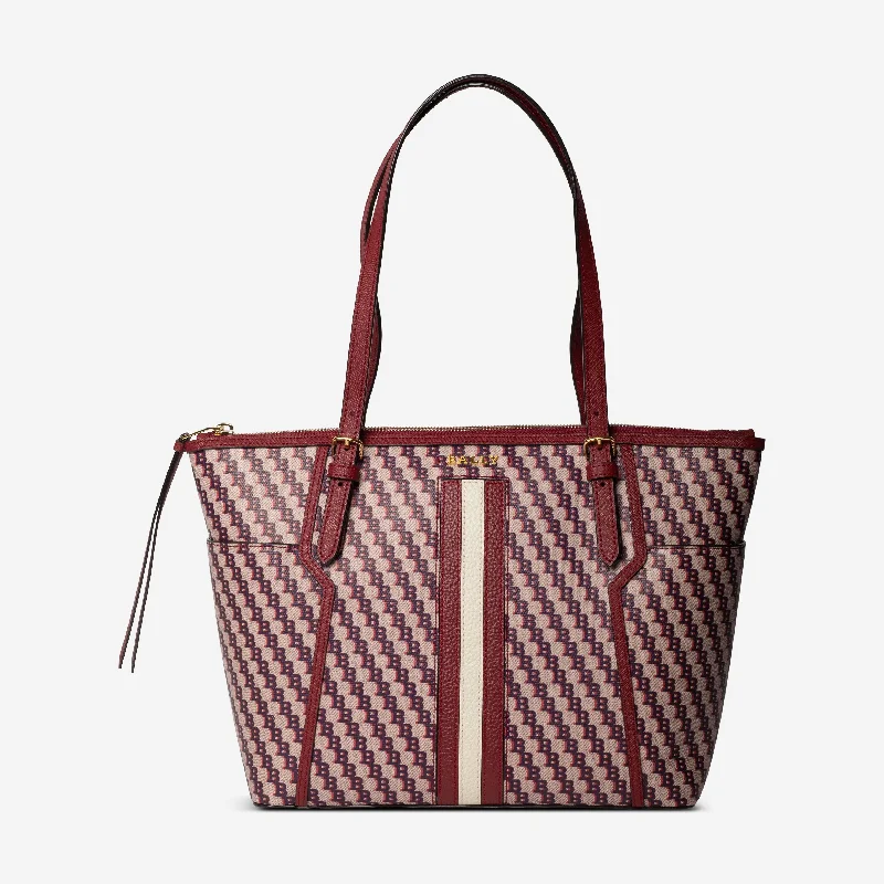 Bally Samirah Ladies 6232740 Multired Textile Tote Bag