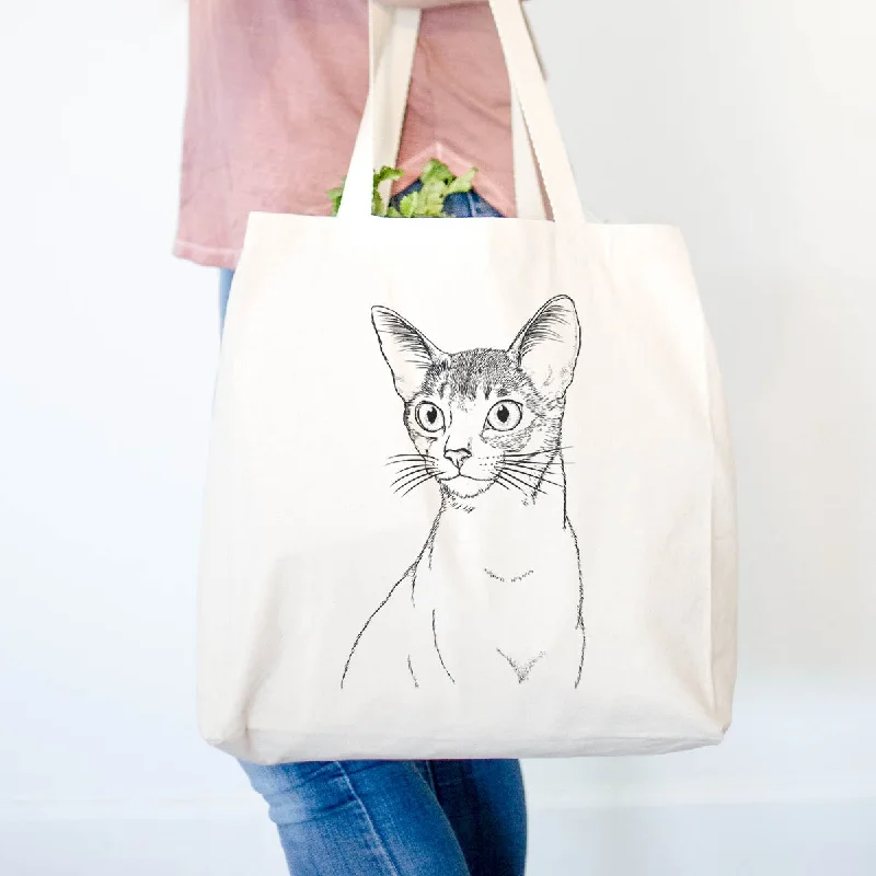 Cedric the Abyssinian Cat - Tote Bag