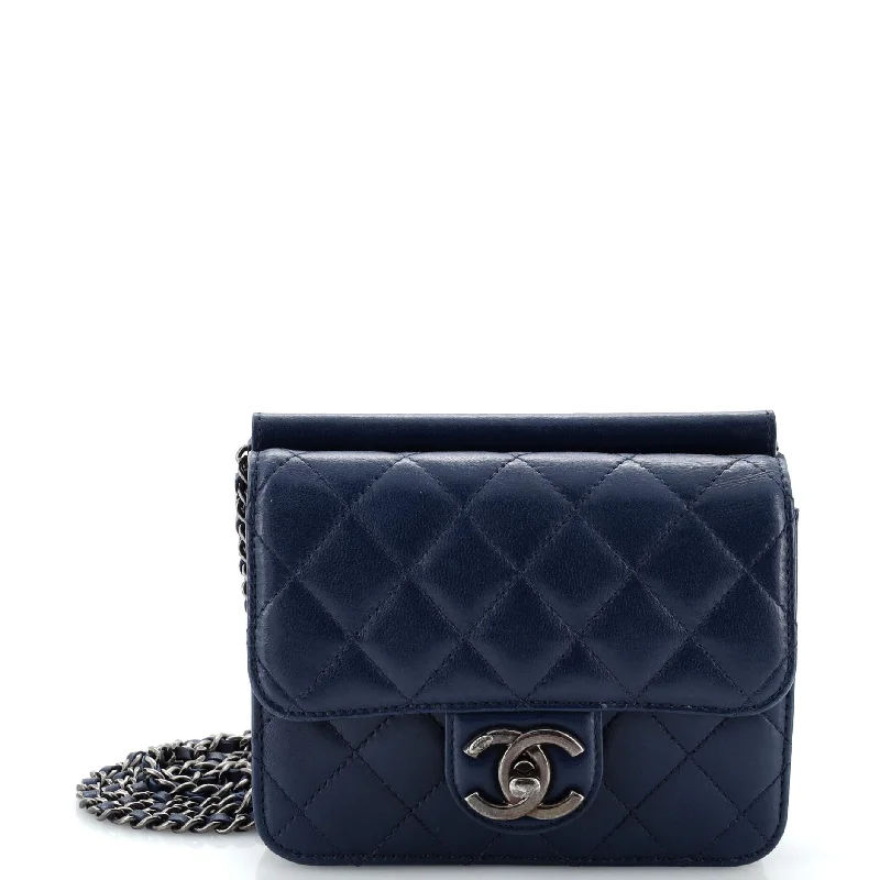 Crossing Times Flap Bag Quilted Lambskin Mini