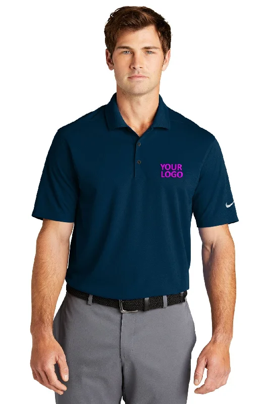 Nike Dri-FIT Micro Pique Customized Tall Polos, Navy