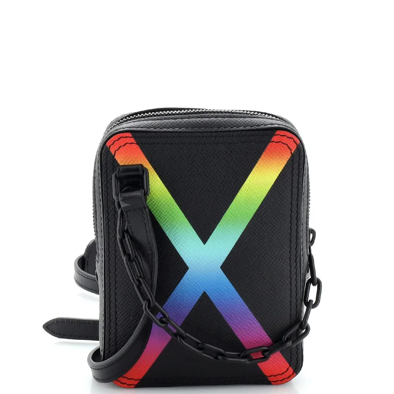 Danube Messenger Bag Rainbow Taiga Leather