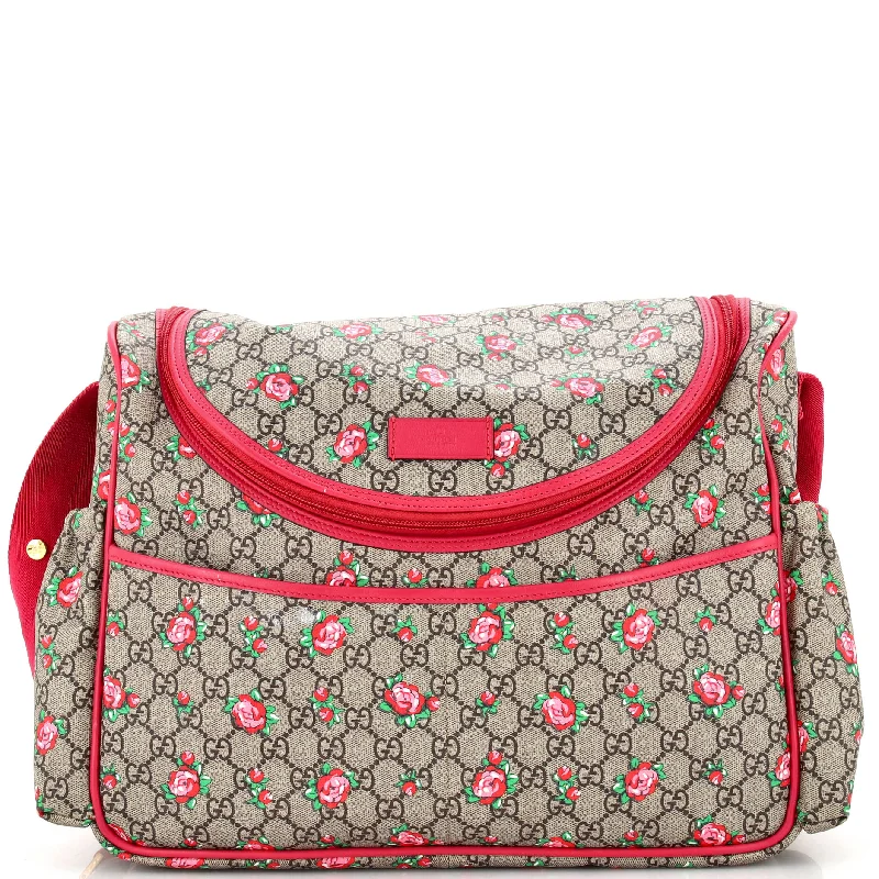 Diaper Bag Printed GG Coated Canvas