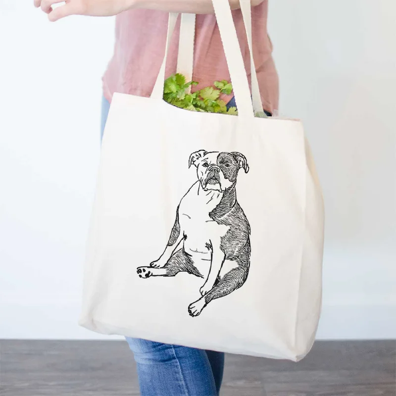 Doodled Phoebe the English Bulldog - Tote Bag