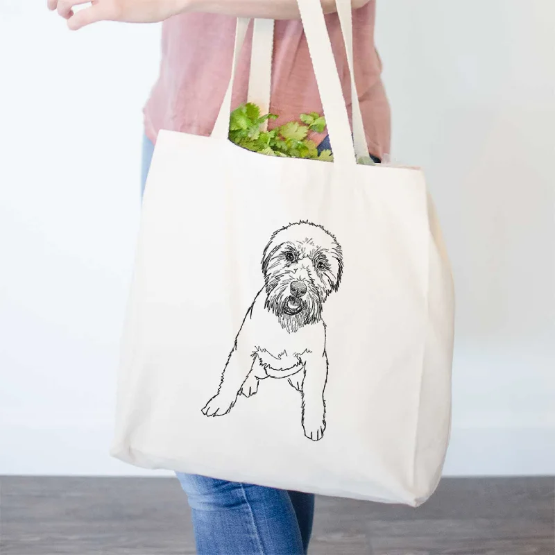 Doodled Riona the Soft Coated Wheaten Terrier - Tote Bag