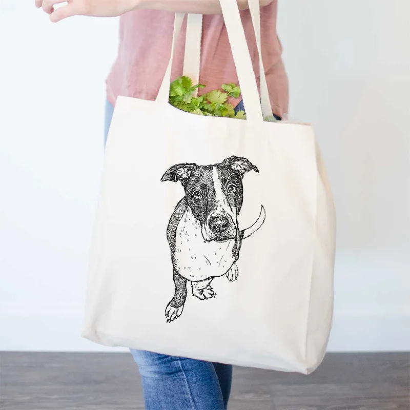 Doodled Vinny the Pitbull - Tote Bag