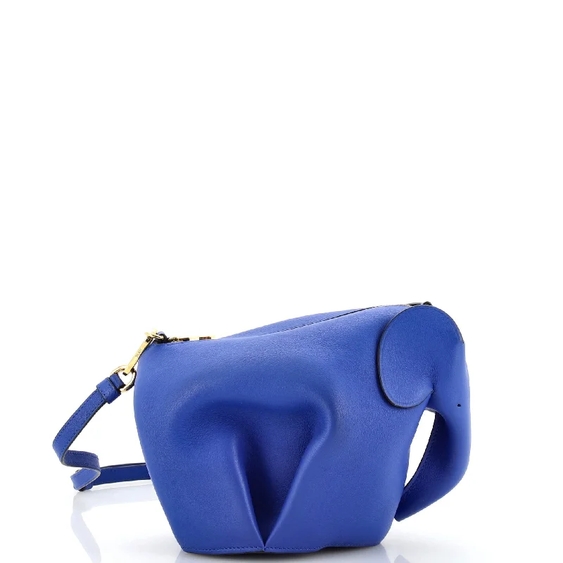 Elephant Crossbody Bag Leather Mini