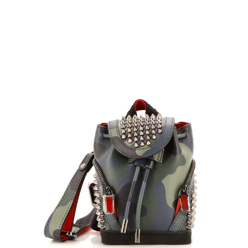 Explorafunk Keyring Crossbody Bag Spiked Leather