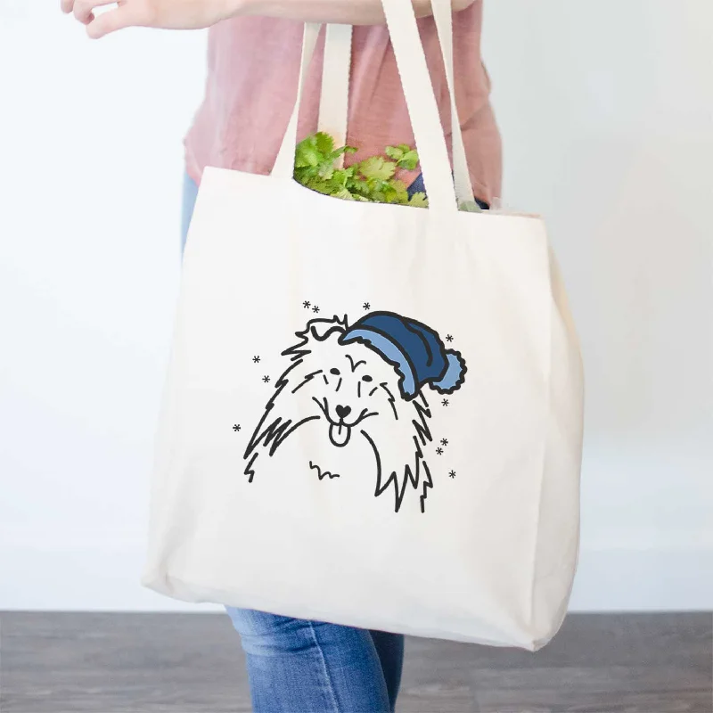 Frosty Rough Collie - Tote Bag