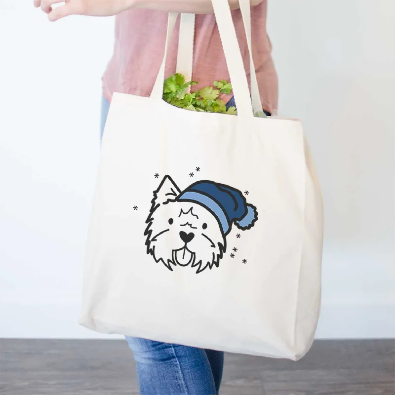 Frosty West Highland Terrier - Tote Bag