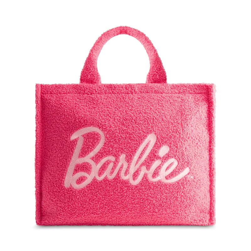 FUL Barbie Large Travel Sherpa Tote with trolley strap