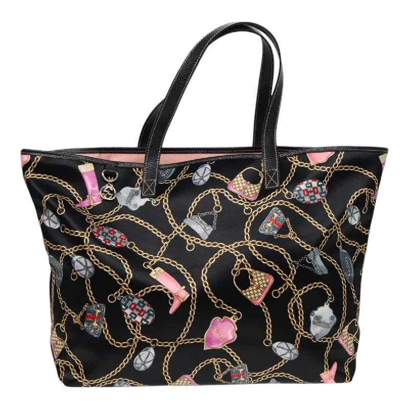 Gucci Gucci Print  Silk Tote Bag (Pre-Owned)