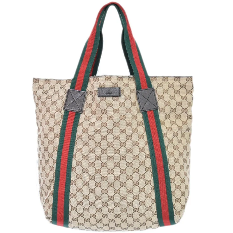 Gucci Sherry  Canvas Tote Bag (Pre-Owned)