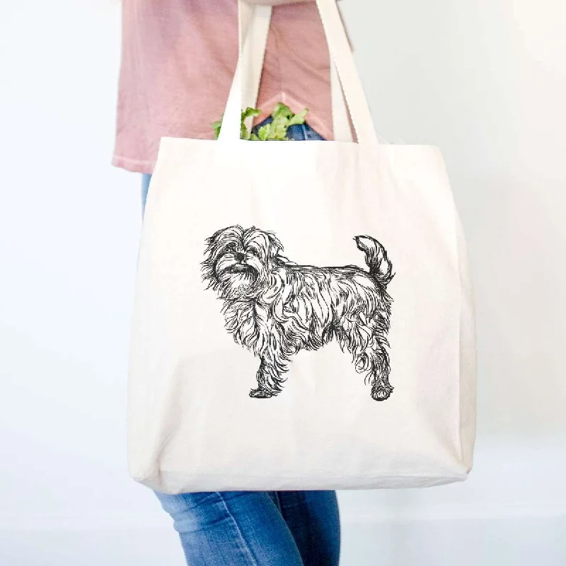 Halftone Affenpinscher  - Tote Bag