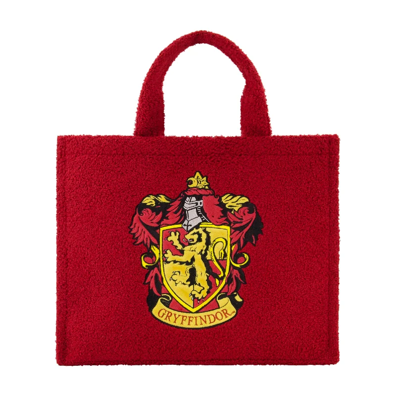 Harry Potter Gryffindor Crest Sherpa Travel Tote with Trolley Strap