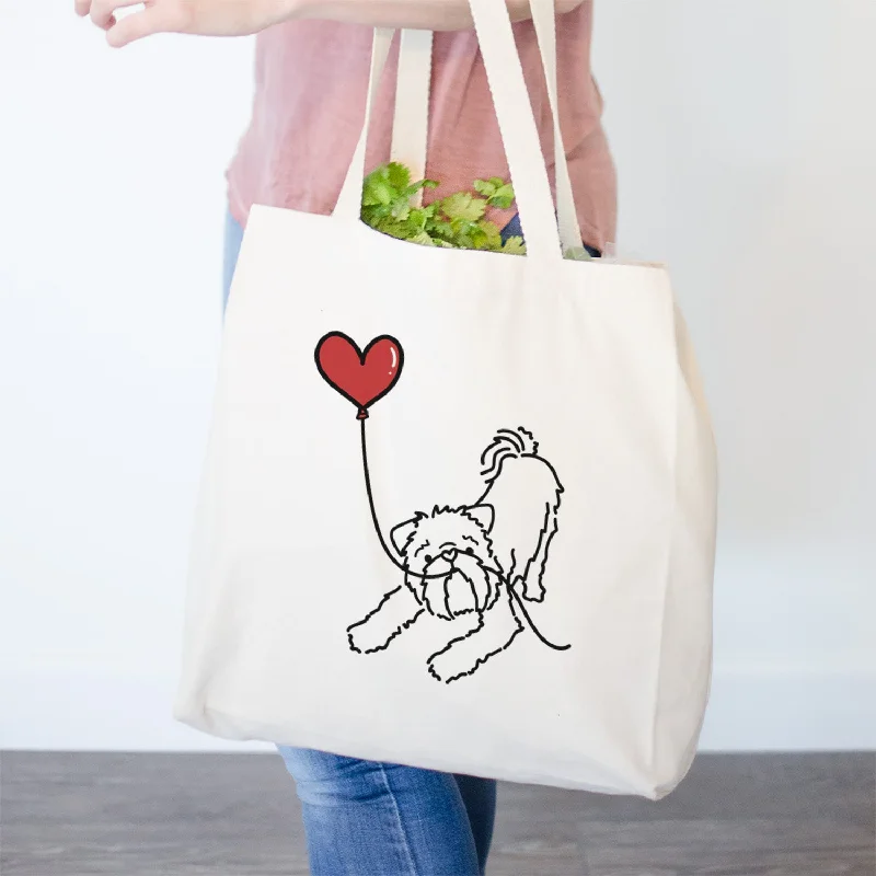 Brussels Griffon Heart String- Tote Bag