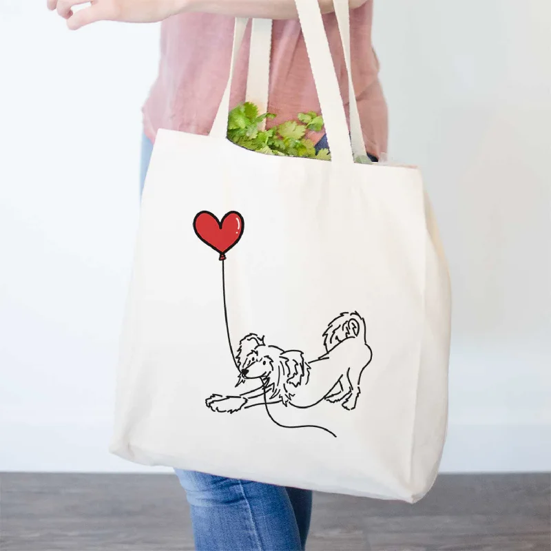 Chinese Crested Heart String- Tote Bag