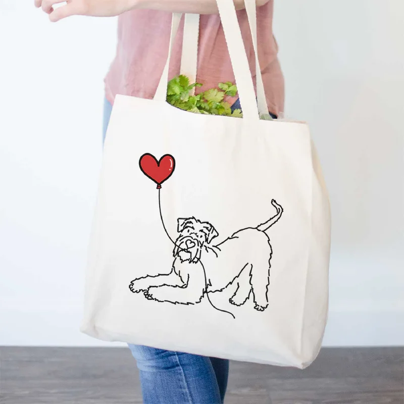 Giant Schnauzer Heart String- Tote Bag