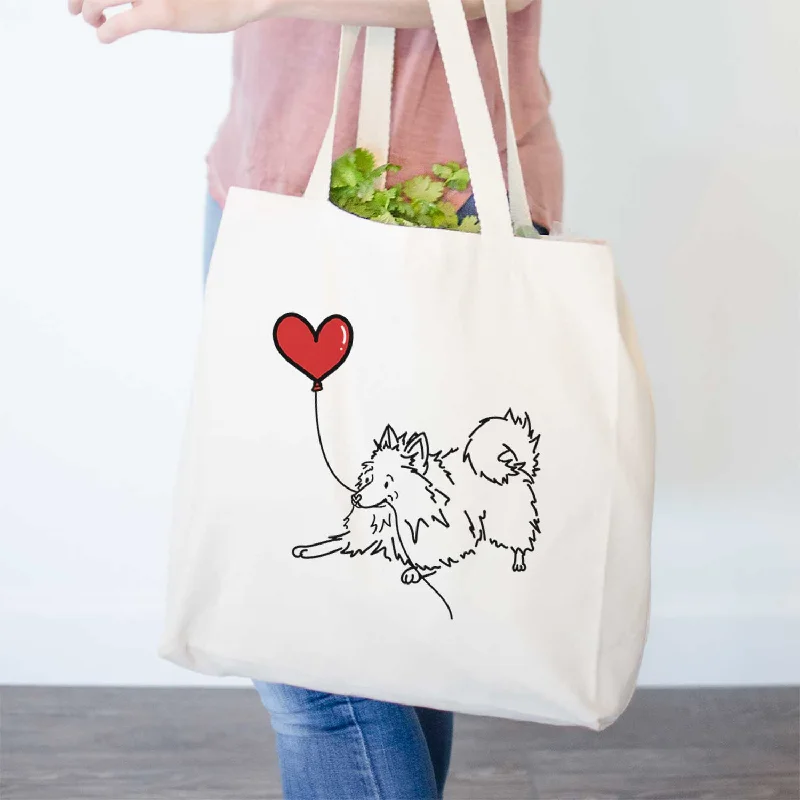 Pomeranian Heart String- Tote Bag