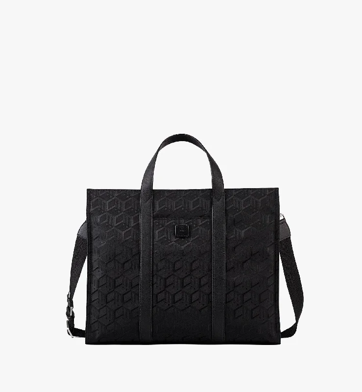 Klassik Tote in Cubic Jacquard Nylon