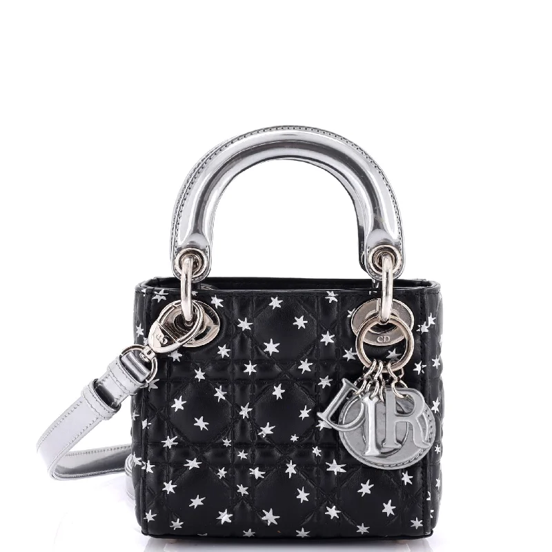 Lady Dior Bag Star Print Cannage Quilt Lambskin Mini