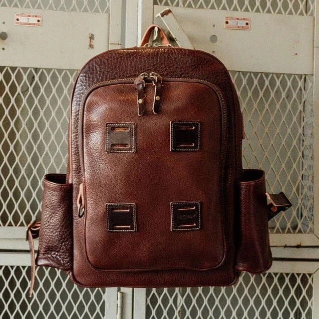 Leather Rover Backpack - Walnut