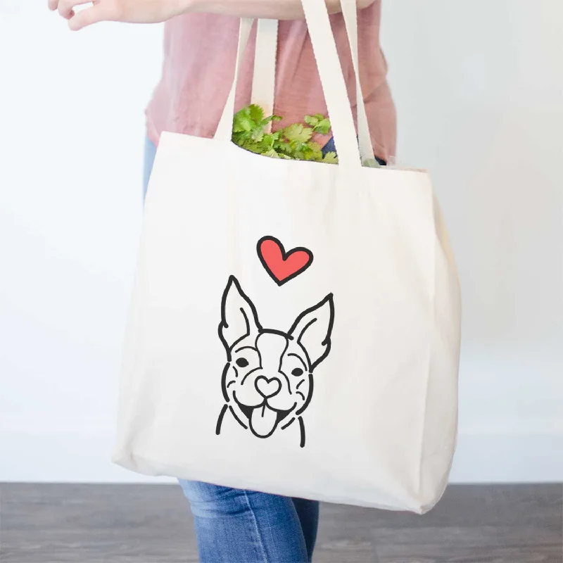 Love Always Happy Boston Terrier - Tote Bag