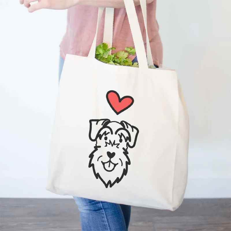 Love Always Schnauzer Natural Ears - Tote Bag