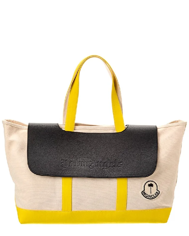 Moncler x Palm Angels Canvas & Leather Tote