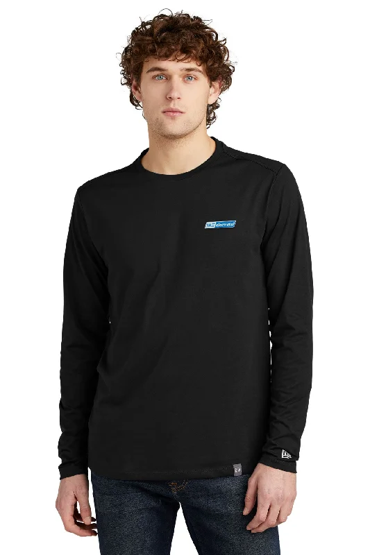 New Era Heritage Blend Long Sleeve, Black [ME Elecmetal]