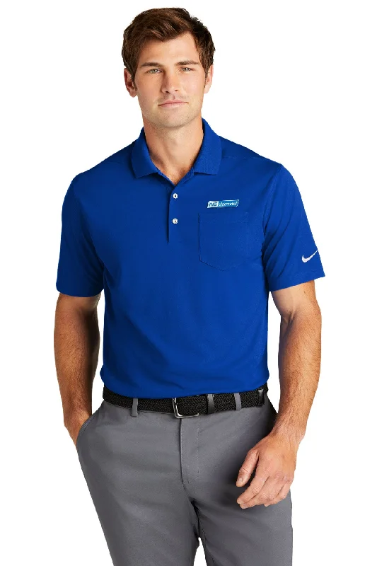 Nike Dri-FIT Micro Pique Pocket Polo, Game Royal [ME Elecmetal]