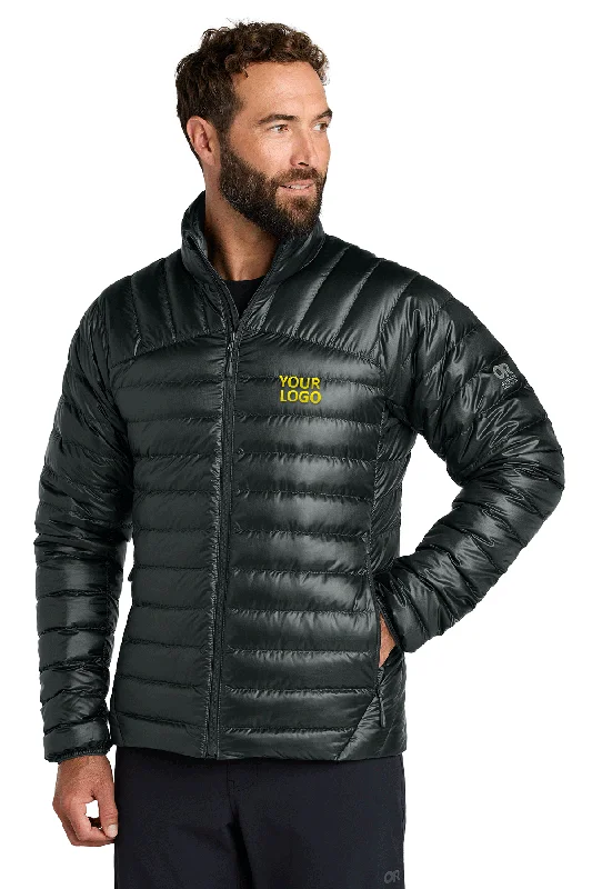 Outdoor Research 800 Tech Down Custom Jackets, Black