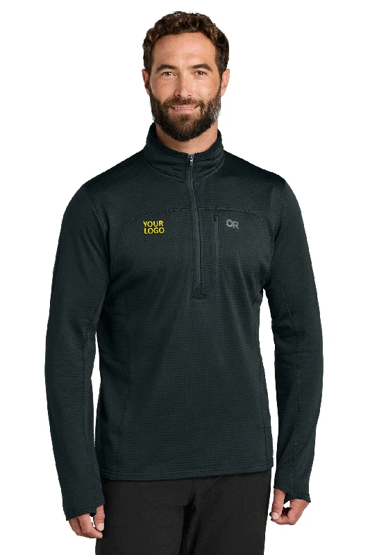 Outdoor Research Tech Grid 1/4-Zip Custom Fleeces, Black