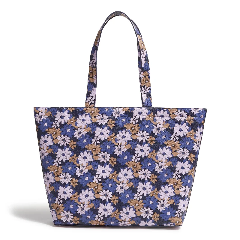 Outlet Faux Leather East West Tote