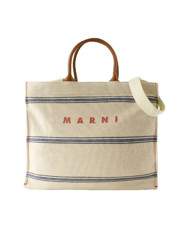 Pelletteria Uomo Shopper Bag - Marni - Cotton - Beige