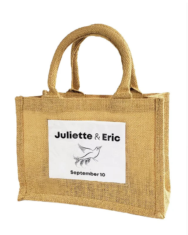 Rustic Wedding Favor Burlap Bags / Promotional Jute Totes  TJ907