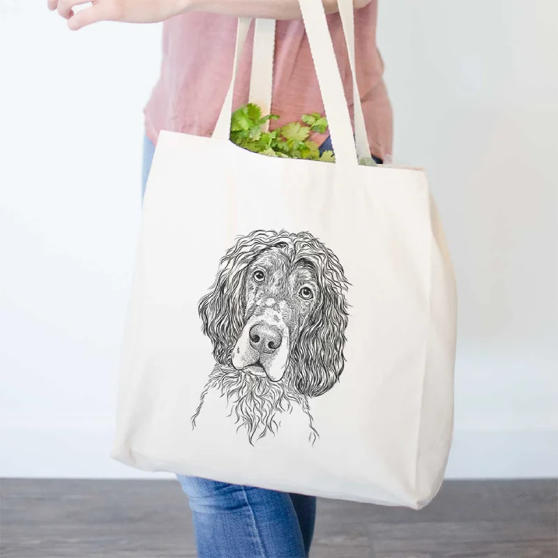 Sir Rexford the Blue Belton English Setter - Tote Bag