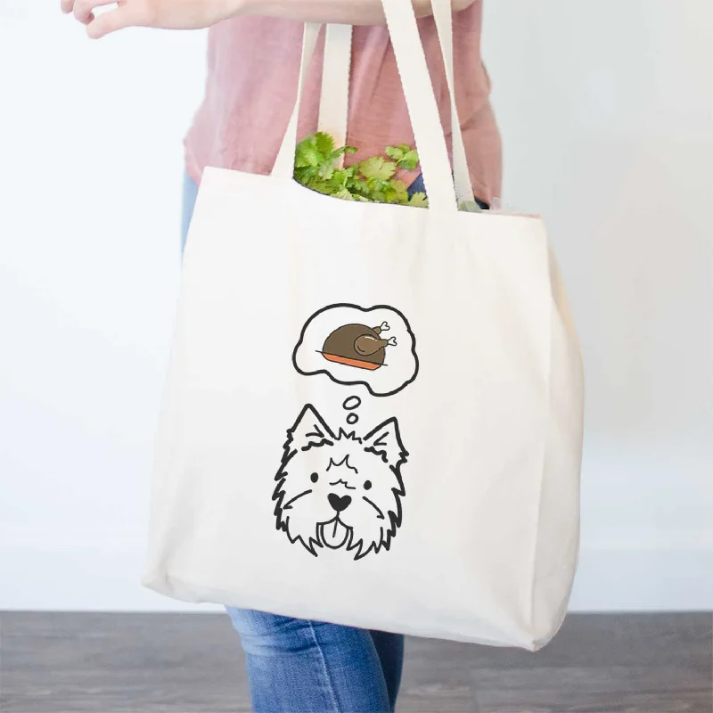 Turkey Thoughts West Highland Terrier - Tote Bag