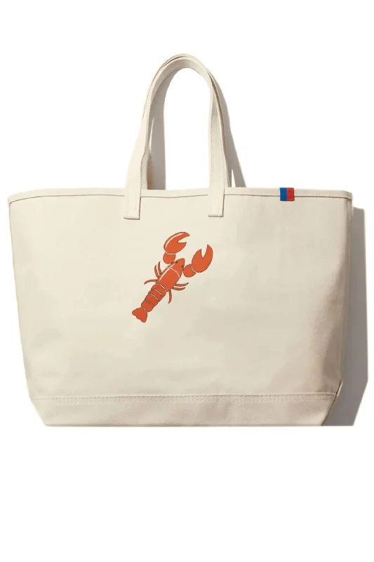 Women's Over The Shoulder Lobster Tote Bag In Canvas