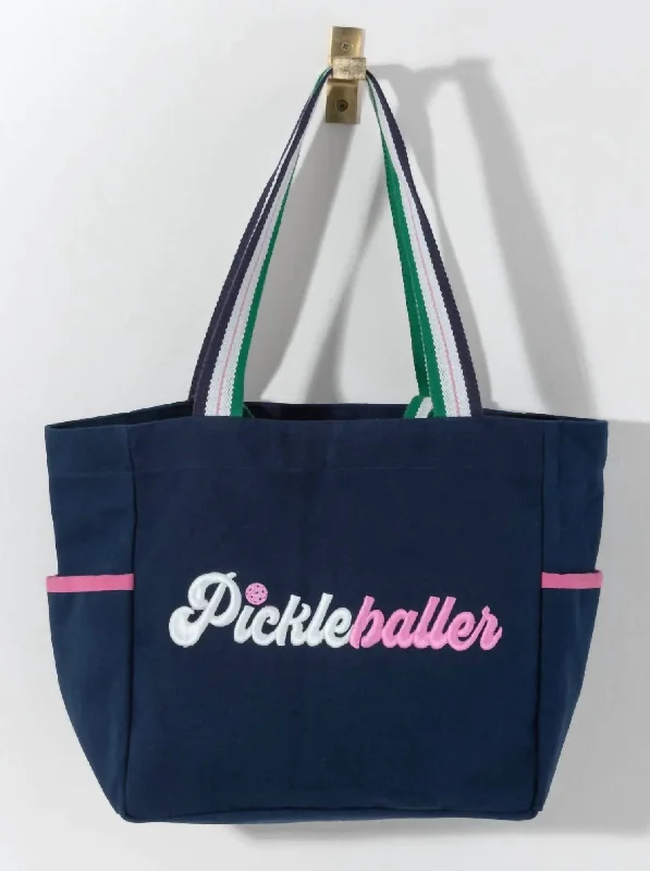 Women's Pickleballer Tote Bag In Navy