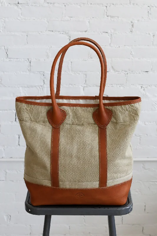 1940's era Salvaged Canvas Tote Bag