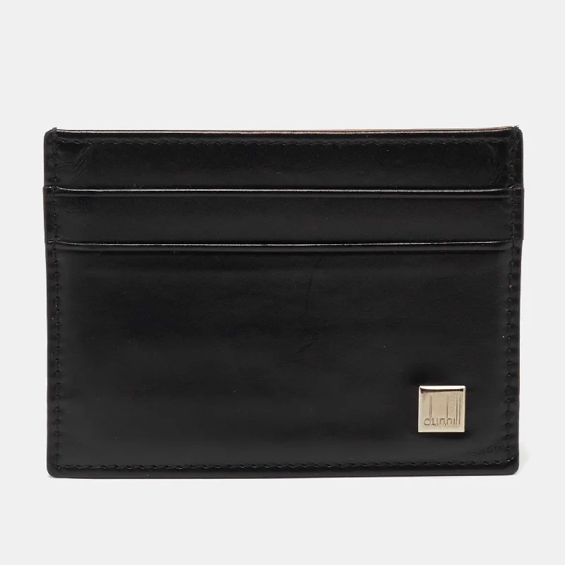 Dunhill Black/brown Leather Card Holder