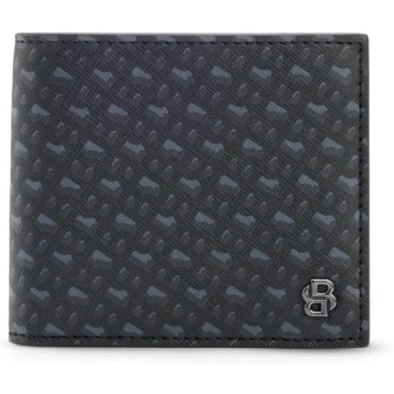 Hugo Boss Men's B Icon Logo Bifold Wallet, Black