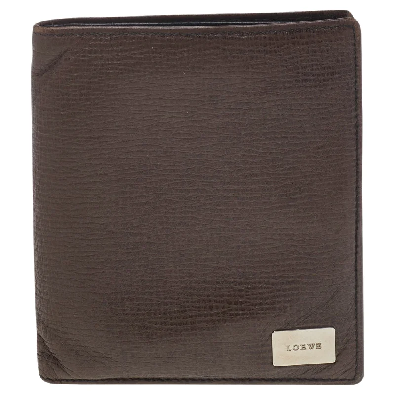 Loewe Brown Leather Bifold Wallet