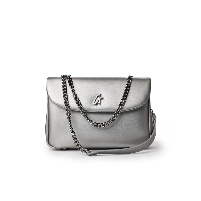 STANDARD MEDIUM CLASSIC FLAP BAG PLATINUM