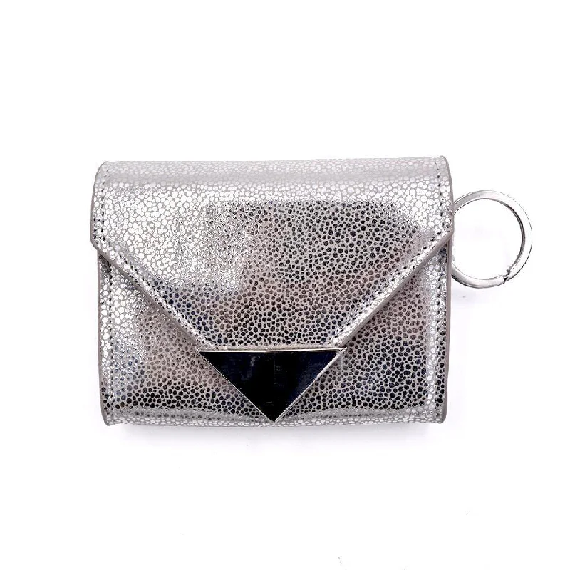 SAMPLE SALE | Future Wallet Keychain | Silver Stingray