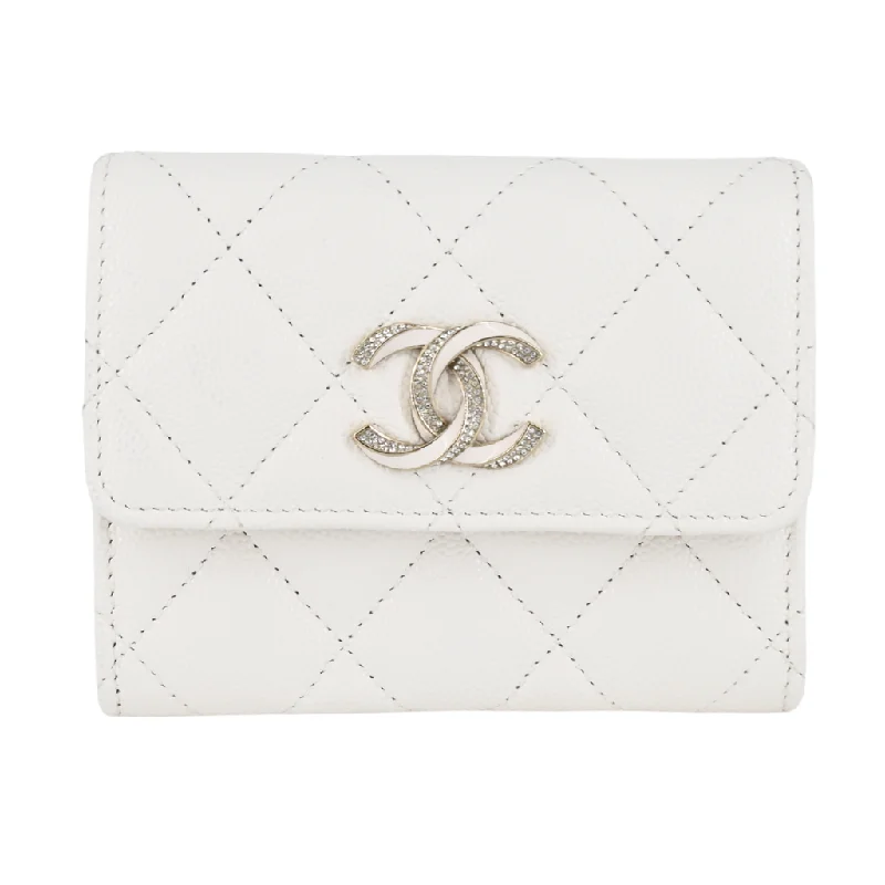 White Caviar Flap Coin Purse